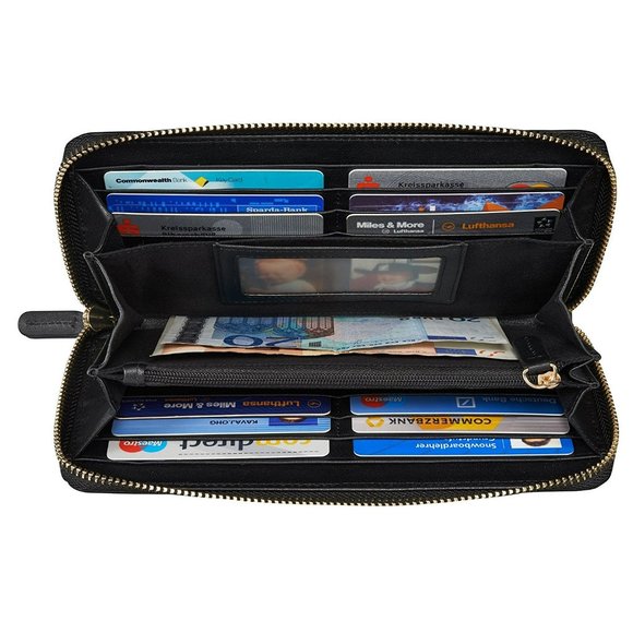 KAVAJ Genuine Leather Women's Wallet RFID Blocking - Picture 11 of 11